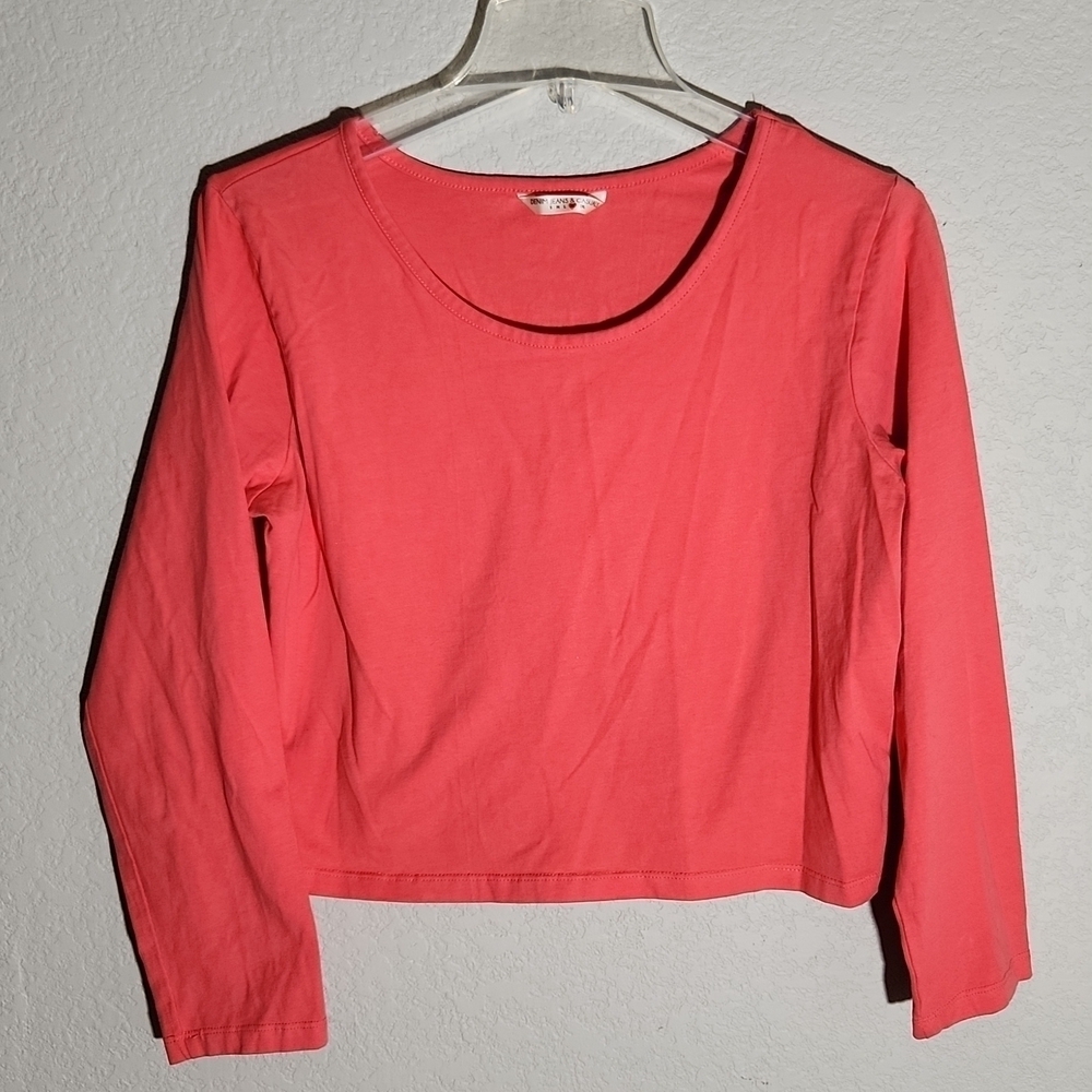 Denim Jeans & Casuals Shirt Juniors XL Peach Crop Top